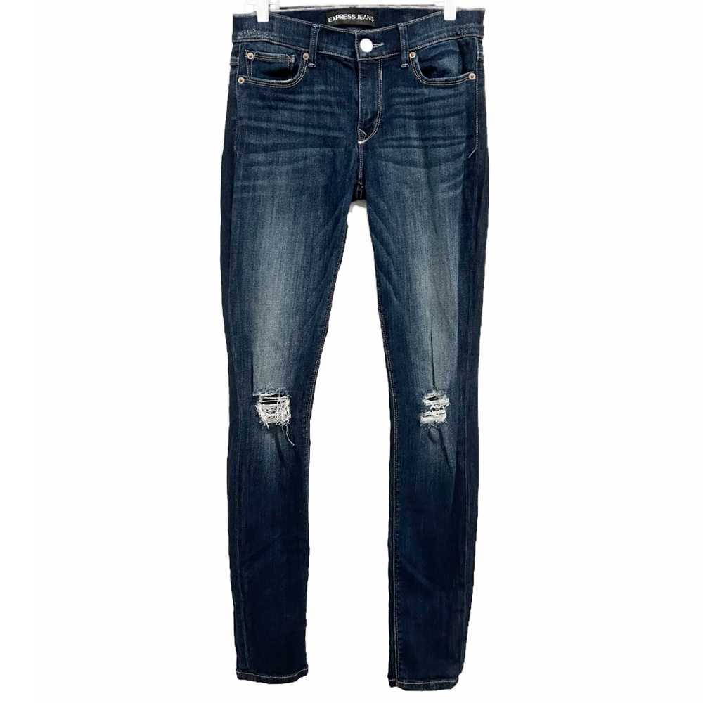 Express Mia mid-rise legging jeans. Size 4R.